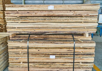 Wooden timber for make a pallet, supply to steel sheet industry