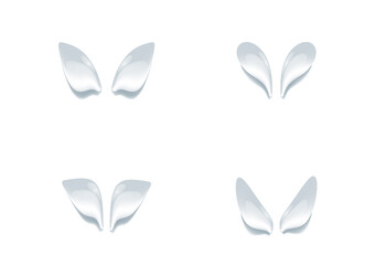 realistic water drop vectors isolated on white background ep87