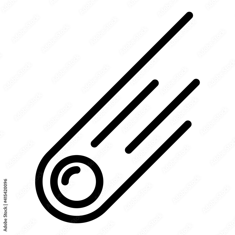 Aufkleber world asteroid icon. outline world asteroid vector icon for web design isolated on white background
