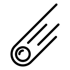 World asteroid icon. Outline world asteroid vector icon for web design isolated on white background