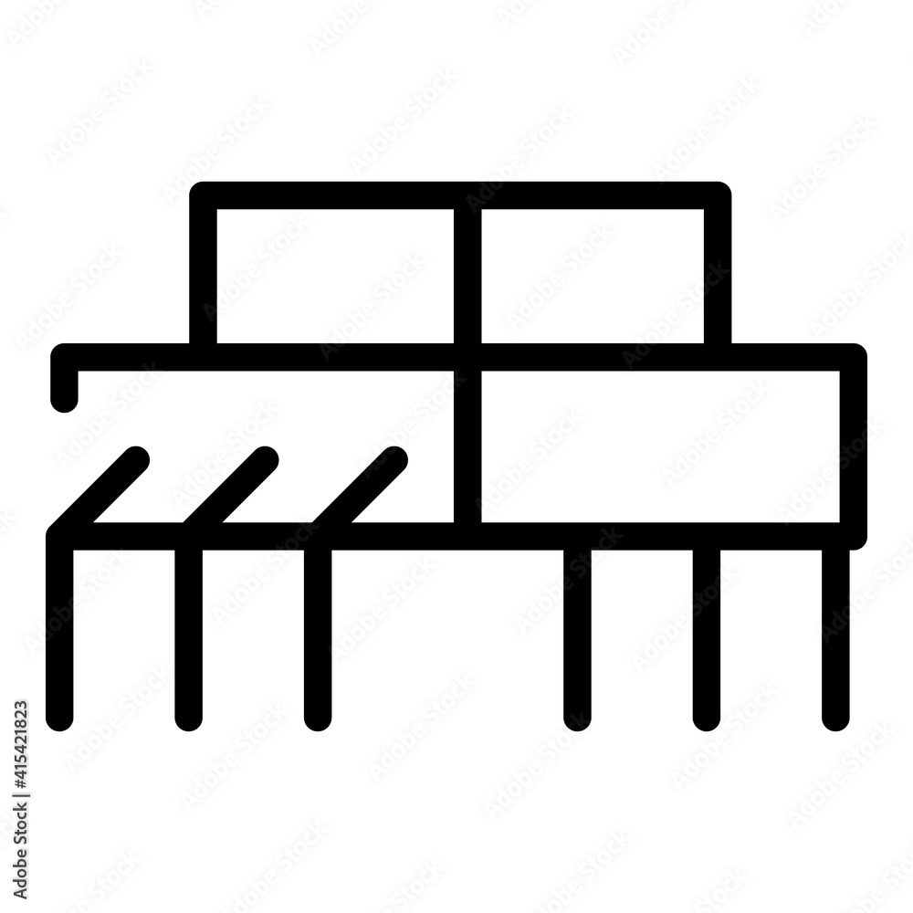 Poster electronic resistor icon. outline electronic resistor vector icon for web design isolated on white b