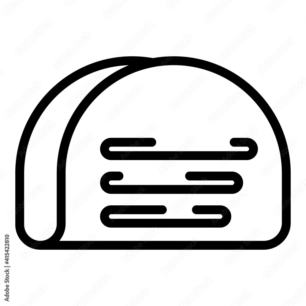 Poster pita bread wrap icon. outline pita bread wrap vector icon for web design isolated on white backgroun