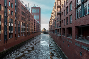 Naklejka premium Speicherstadt im Winter