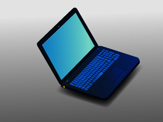 isometric laptop