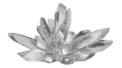 Crystals of a beautiful transparent mineral.