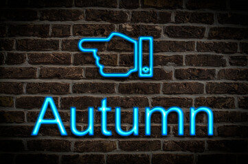 neon sign Autumn
