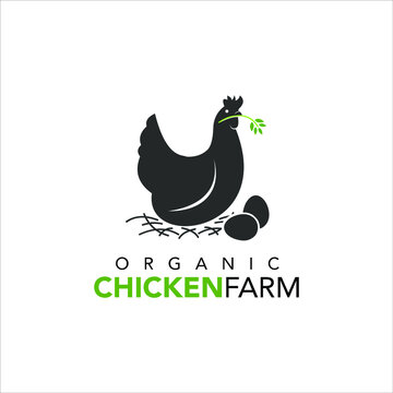 Chicken Farm Logo for Agriculture Template illustration and Graphic Design Vector Element