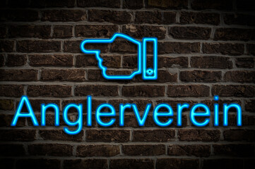 Leuchtreklame Anglerverein