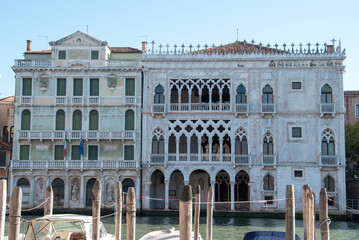 Fototapeta na wymiar Ca' d'Oro, Building on the Grand Canal, city of Venice, Italy, Europe