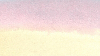 Watercolor background with yellow-pink watercolor texture. Drawn by hand. For banners, posters and your other designs.