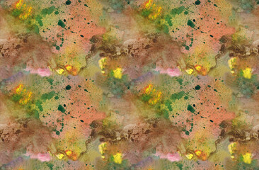 Painterly abstract watercolor seamless background. For banners, fabric, wallpaper, covers, packaging paper, wallpaper.