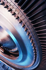 A structural element of a turbine with blades for aviation and power generation.