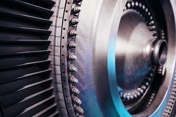 Disks with blades are a structural element of an aircraft turbine and a power plant with a turbocharger.