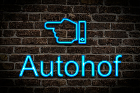 Leuchtreklame Autohof