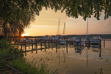 Abend am Templiner See