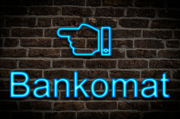 Leuchtreklame Bankomat