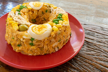 paulista couscous with chicken and corn flour