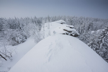 winter landscape in the mountains