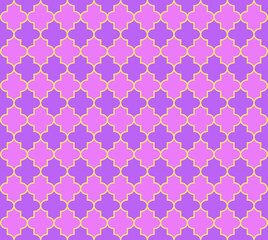 Traditional Muslim Lantern Background. Mosque Window Motif. Ramadan Kareem Noble Pattern.