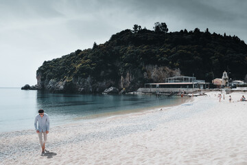 people on the beach