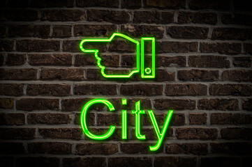 Leuchtreklame City