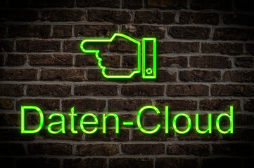 Fototapeta premium Daten-Cloud