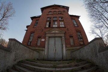 Abandoned Satanic palace in Warsaw