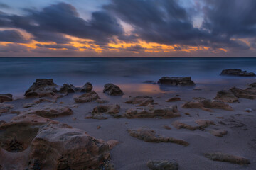 pastel sunrise over the ocean at Carlin Park, Jupiter, Florida 