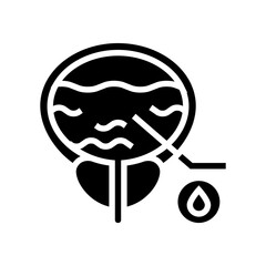 blood in urine glyph icon vector. blood in urine sign. isolated contour symbol black illustration