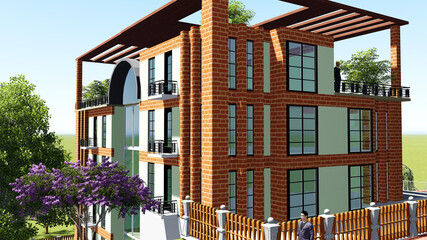 3D RENDERING BUILDING DESIGN PERFECTLY MT6