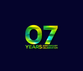 7 Year Anniversary Day background Concept