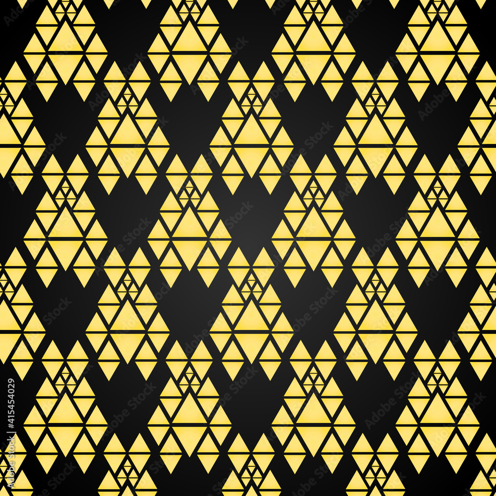 Poster motif batik pattern design template
