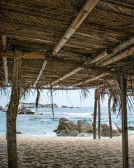Palapa en la playa