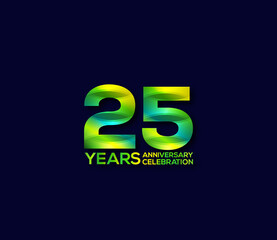 25 Year Anniversary Day background Concept