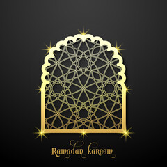 Fototapeta premium Ramadan greeting card for the Muslim community festival celebration. 