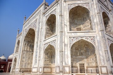 Fototapeta na wymiar Taj Mahal, Agra, Rajasthan, Inde