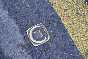 Cezanne street emblem, Aix-en-Provence, Provence-Alpes-Côte d'Azur, France