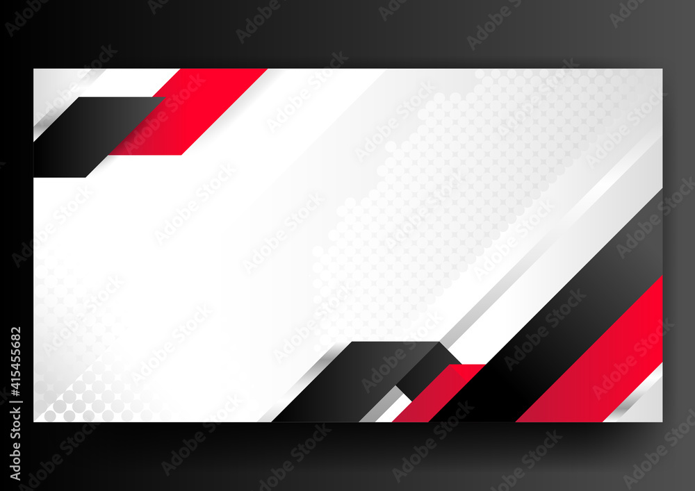 Fototapete horizontal color abstract template with graphic elements and place for text. vector illustration.