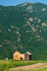 Beautiful view on medieval Horomayr monastery, Armenia