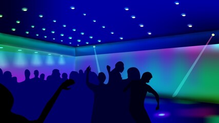 people dancing in the club
