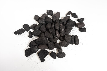 A pile of hard coal to burn