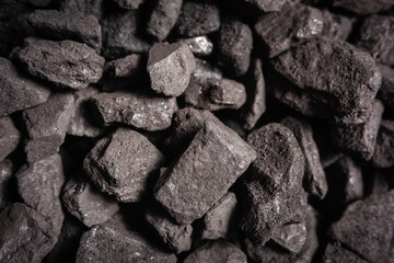 A pile of hard coal to burn