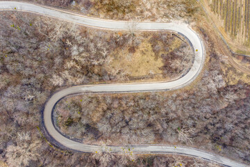 Hungary - Topdown roads and textures from drone view