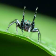 Fototapeta premium spider on leaf