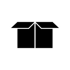 Box, package icon, logo isolated on white background