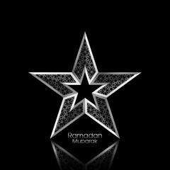 Ramadan greeting card for the Muslim community festival celebration.	
