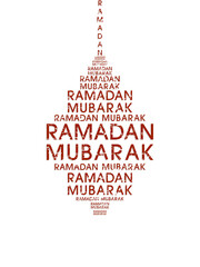 Obraz na płótnie Canvas Ramadan greeting card for the Muslim community festival celebration. 