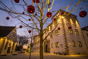 weihnachtlicher Schlossplatz in Göppingen