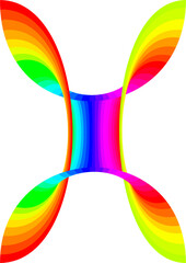 abstract background with rainbow