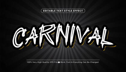 Cool Carnival Text Effect, Editable Text Style Effect